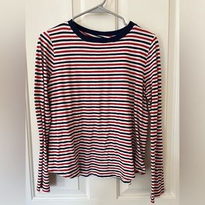 Madewell Long Sleeved Cotton Striped Shirt size M